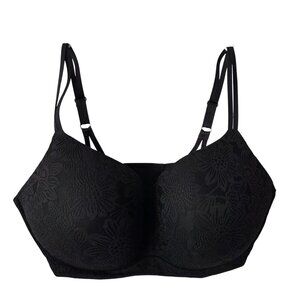 Sunnie By Aerie US Womens 40DD Wireless Black Floral Lace Bra Comfort Neutral